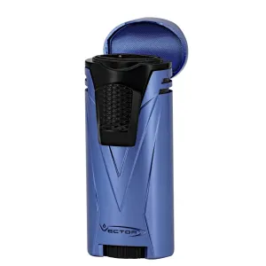 Vector - Ironquad - Quad Flame Torch Lighter - Metallic Blue Matte