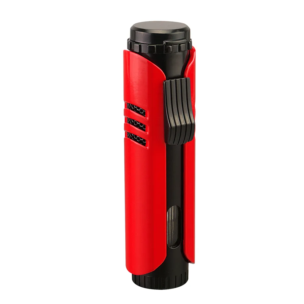 Vector - Maxtech - Single Flame Torch Lighter - Red Matte