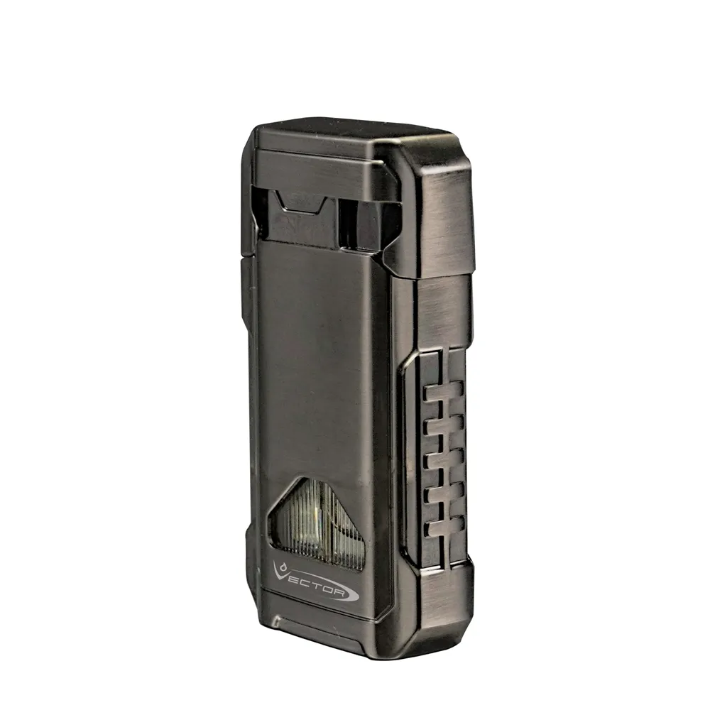 Vector - Shield - Double Flame Torch Lighter - Gunmetal Satin