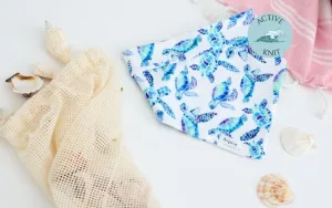 Weatherproof Dog Bandana - Sea Turtles